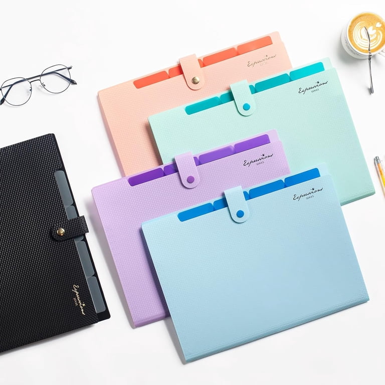 Accordion File Folder 5 Pockets A4 Letter Size Organizer JeashCHAT ...