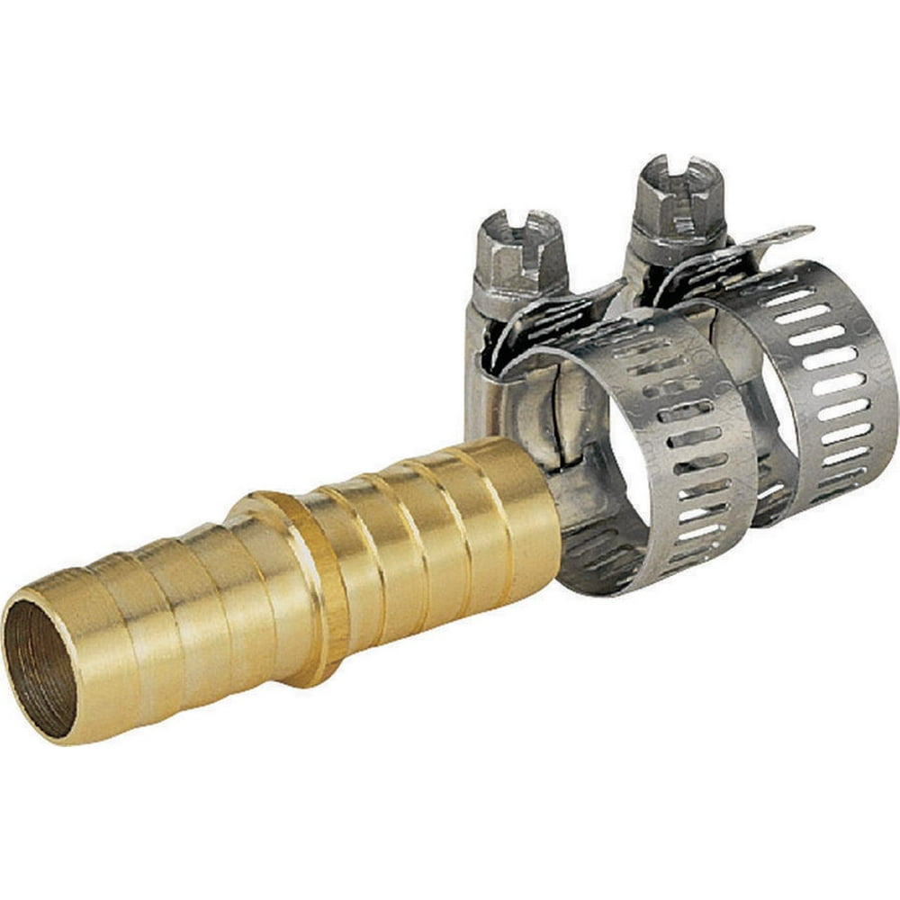 Landscapers Select Garden Hose Menders Solid Brass With Clamps 5/85/8