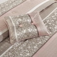 thumbnail image 3 of Mainstays Jacquard 7 Piece Multi-Stripe Comforter Bedding Set, King, 3 of 6