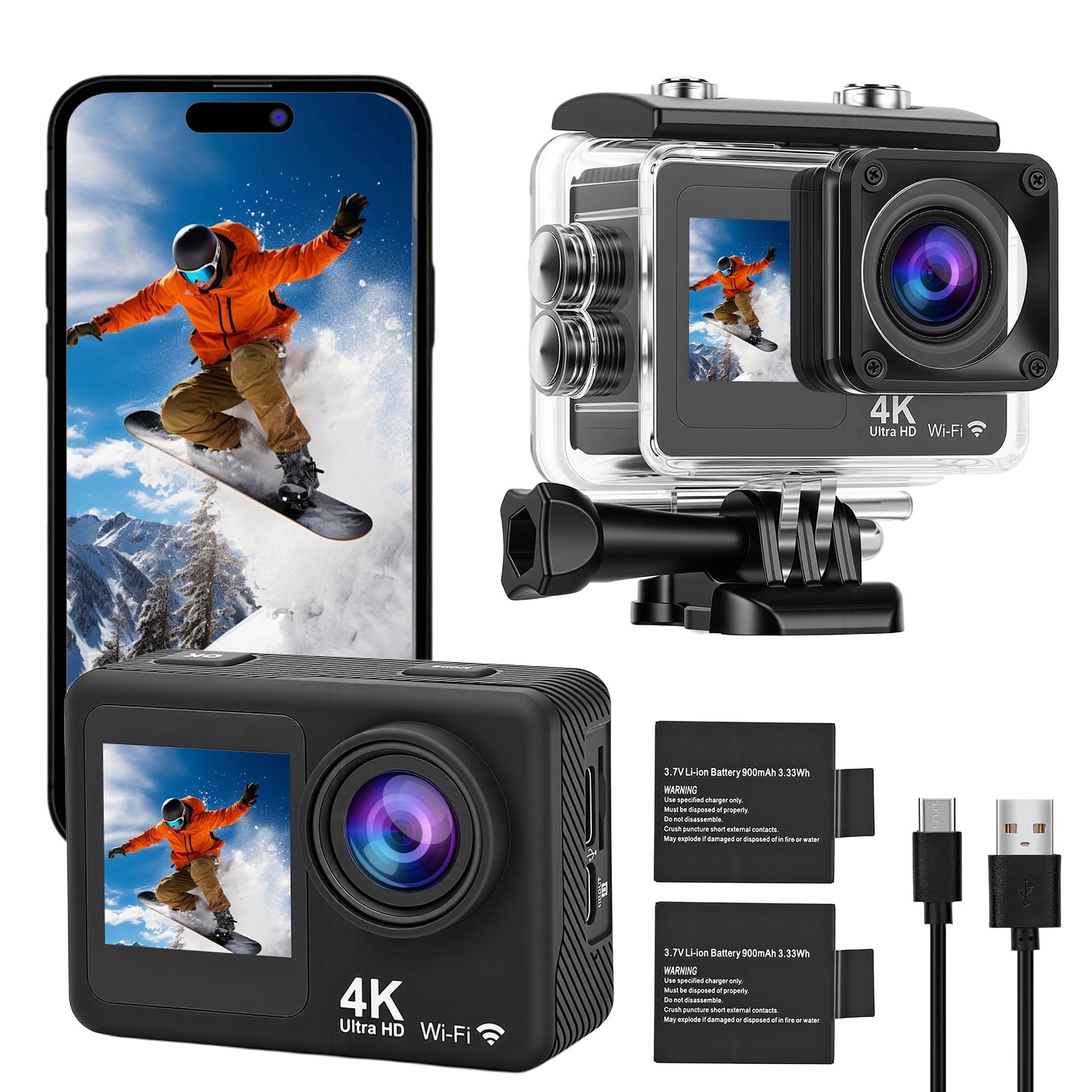 SJCAM C200 Pro 4K Waterproof Action Camera 30M Underwater EIS