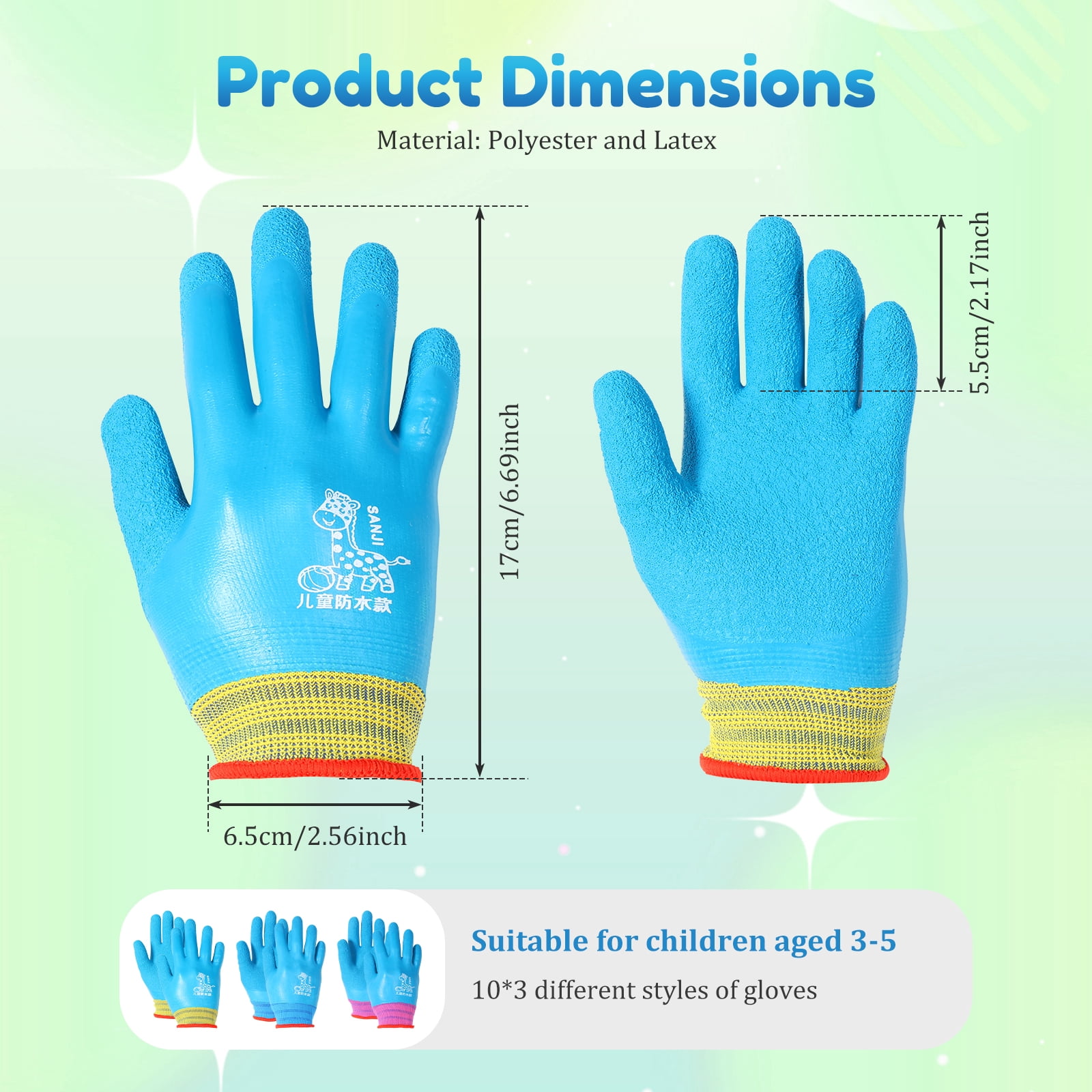Xdziklosj 30 Pair Kid Cut Resistant Glove Kid Fishing Cutting Glove for Cooking Whittling Wood Carving and DIY (S or M)