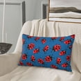 thumbnail image 5 of Lsque Colorful Ladybird Pattern Pillow Case – Soft & Cozy Throw Pillow Cover, Hypoallergenic Cushion Case for Sleeping Women with Envelope Closure-16"x24", 5 of 6