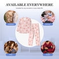 thumbnail image 7 of KLL Rabbit And Cherry Sleepwear Mens Flannel Pajamas,Long Cotton Pj Set, 7 of 7