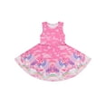 thumbnail image 3 of Quedoris Gilrs Print Twirly Dress Fantasy Unicorn Sleeveless XL(7-8 Years), 3 of 6