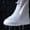 White, variant on Reusable PVC Rain Shoe Covers Zipper Waterproof Overshoes Foot Protectors for Outdoor Commuting Walking Travel Wet Weather Protection