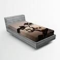 thumbnail image 1 of Ambesonne Tree Fitted Sheet, Lonely Juniper Tree Fall, Twin XL Size, Brown Grey, 1 of 2