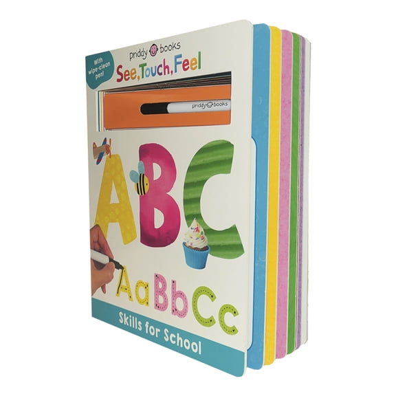 See, Touch, Feel Skills for School: ABC (See, Touch, Feel): A Wipe-Clean Book to Help Kids Write Their Letters (Board Book)