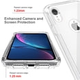 thumbnail image 7 of Feishell Gradient Clear Case for iPhone XR (6.1 inch),Dual Layer Hybrid 2-In-1 PC + TPU Transparent Anti-Scratch Shockproof Lightweight Slim Phone Case for iPhone XR,Clear, 7 of 7
