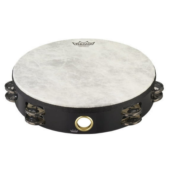 Remo Fiberskyn Tambourine - Quadura Noir, 10 Pouces
