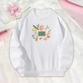 thumbnail image 1 of Sudadera de mujer con corte holgado y hombros caídos, estampado gráfico , manga larga, de gran tamaño, para vacaciones, uso diario, deportes de SG, 1 of 10