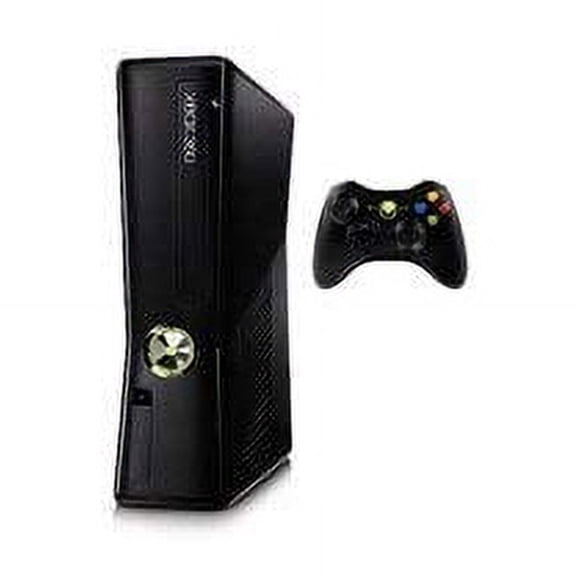 Restored Xbox 360 Slim Video Game Console With 120GB HardDrive 1 Xbox 360 Wireless Controller (Refurbished)