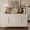 White, variant on Aukfa 56.7" Modern Sideboard Buffet Cabinet with Adjustable Shelves, Accent Credenza Organizer,Walnut