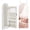 White, variant on Mirror Jewelry Organizer, 3.9 x 16.5 x 42.5'' Lockable LED Jewelry Cabinet Wall/Door Mounted, White