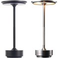 thumbnail image 1 of Cordless I-Shaped Metallic Table Lamp with Touch Sensor, 3 Colors Dimmable Rechargeable Desk Light, 1 of 5