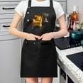 thumbnail image 4 of 2 Pack Adjustable Bib Apron with Denim - Style Pockets & Charming Yellow Armchair Print - Perfect for Cooking & Chef Use for Men & Women, 4 of 5