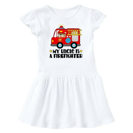 

Inktastic Fireman Uncle is a Firefighter Gift Baby Girl Dress