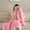 Pink, variant on Soft Knitted Throw Blanket - 50x60 Inch Cozy & Lightweight All-Season Blanket, Wrinkle-Resistant Polyester for Couch, Bed, Sofa, Reading Nook (Pink)
