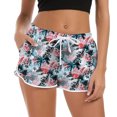 thumbnail image 2 of YanHoo Beach Shorts for Women Quick Dry Lightweight 2024 Summer Hawaiian Floral Print Board Shorts with Pocket Elastic Waist Swim Trunks Womens Swimsuits Clearance, 2 of 9