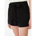 thumbnail image 4 of Free Assembly Women's Paperbag Belted Shorts, 4 of 6