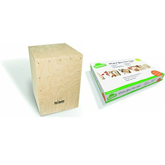 Nino Percussion Kids' Make Your Own Cajon Kit -MADE IN EUROPE - Baltic Birch Wood, Includes Easy to Follow Manual, 2-YEAR WARRANTY (Parts Only) inch NINO951-MYO