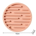thumbnail image 7 of Ludlz Round Coaster Heat Insulation Non-slip Oil-proof Bright Color Eco-friendly Anti-scalding Silicone Round Thickened Drain Pad Coaster Kitchen Supplies, 7 of 7