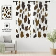 thumbnail image 2 of Cows Print Curtains Western Brown Black White Cute Rustic Farmhouse Animal Cowhide Spot Fur 42x63 Inch Rod Pocket Curtain for Bedroom Living Room Office Window Drapes Treatment Fabric 2 Panels, 2 of 6