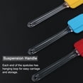 thumbnail image 4 of 3pcs Kitchen Cooking Flexible Silicone Spatula Set Heat Resistant Turner Scraper Baking Utensils Blue Yellow Red, 4 of 7