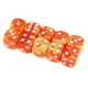 thumbnail image 1 of Dados de 6 Caras -dix Colores - Dados Acrílicos de 16 Mm , Naranja + amarillo CUTICAT Juego de dados de 6 caras, 1 of 8