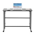 thumbnail image 6 of Funnil 39.37'' Folding Standing Desk with Rolling Wheels for Small Space, Compact Portable Table Writing Computer Desk in Study, Home Office Foldable Office Desk for Bedroom and Living Room, 6 of 8