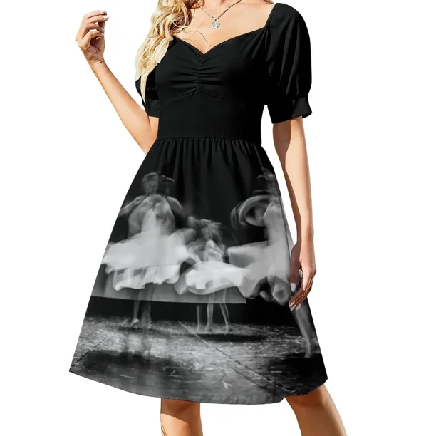 Vestido de baile de manga corta, vestido de verano para mujer, vestido de verano suelto, vestidos de novia para mujer