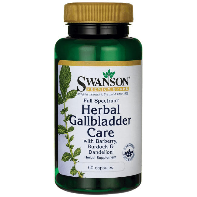 Swanson Full Spectrum Herbal Gallbladder Care 60 Capsules