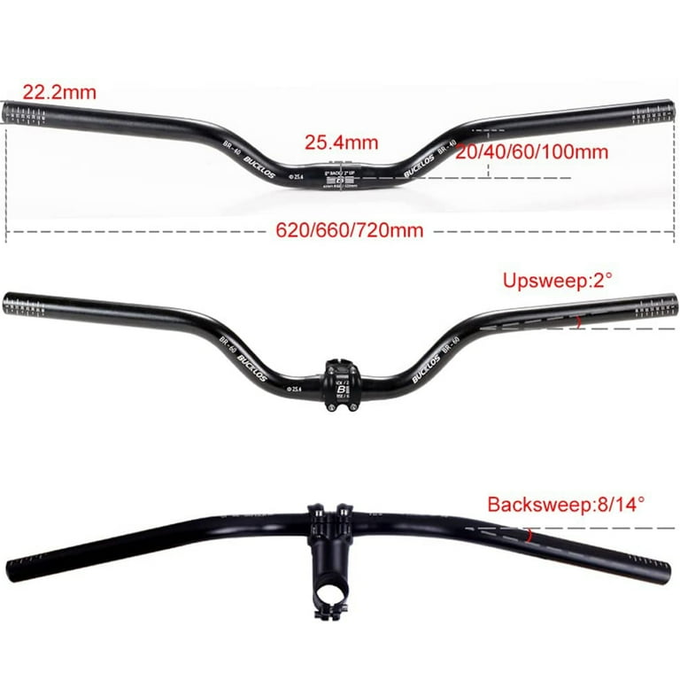 25.4 mountain bike handlebars hot sale