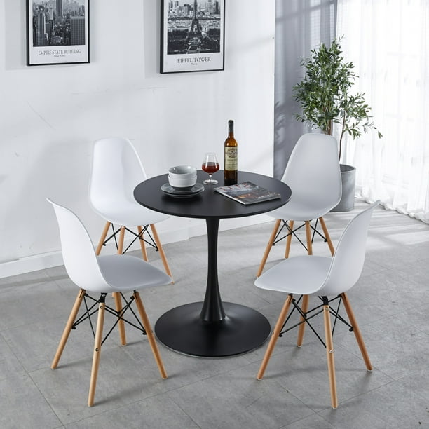 Btmway Round Dining Table For Kitchen, Contemporary Pedestal Dining Table
