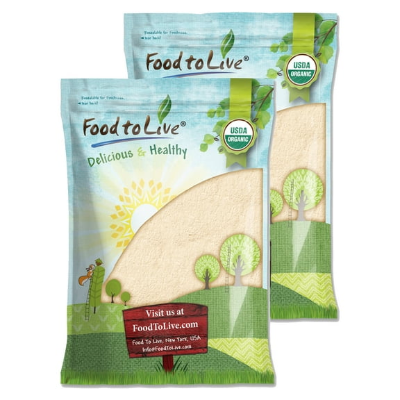 Organic Dried Banana Powder (Green), 16 Pounds — Non-GMO, Raw, Kosher, Vegan — by Food to Live