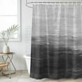 thumbnail image 6 of Polyester Fabric Grey Ombre Shower Curtain, Modern Abstract Art Ocean Oil Painting Waterproof Bathtub Curtain Bathroom Decor Set with Hooks 54 x 78 Inches, 6 of 6