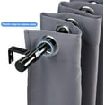 thumbnail image 3 of Yeyebest Black Curtain Rod for windows 30 to 62 inches, 1 inch Metal Curtain Rod Kit with Adjustable Brackets,Splicing Modern Hardware Curtain Rods, 3 of 7