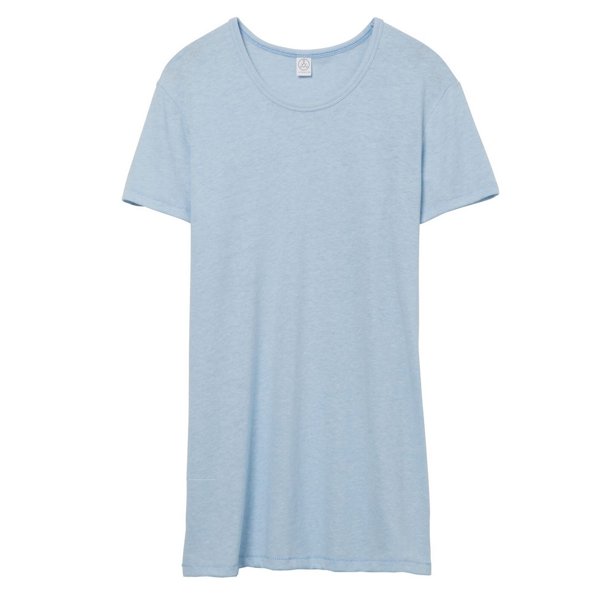 Alternative Apparel - Camiseta de estilo vintage para mujer (Azul Cielo)