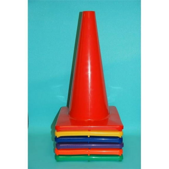 18 Inch Vinyl Cone with Square Base