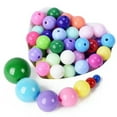 thumbnail image 2 of EOEMY Round Acrylic Plastic Loose Beads Lot 6mm 8mm 10mm 12mm 14mm 16mm 18mm 20mm-White-18mm 20Pcs, 2 of 7