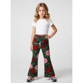 thumbnail image 2 of 9-10Y Girls Colored Flared Pants Digital Print Trousers Slim-Fit Wide Leg Flare for Spring Summer Autumn, 2 of 6