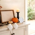 thumbnail image 3 of Light Up Ghost Table Decor, Sitting Glowing Ghost Shelf Ornaments with Warm LED Light, Cute Halloween Ghost Figurines for Bookshelf Mantel Desk, Cozy Fall Home Decor Accent (2PCS), 3 of 6