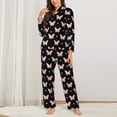thumbnail image 2 of Naloa Gradient Butterfly Pajamas for Women Set, Womens Pajama Sets, Lounge Sets for Women, 2pjs for Women-XX-Large, 2 of 7