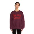 thumbnail image 4 of Hot Dog Queen Sweatshirt Gifts Crew Neck Shirt Long Sleeve Unisex, 4 of 5