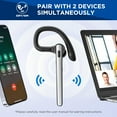 thumbnail image 7 of Bluetooth Headset V5.3, Wireless Bluetooth Earpiece with Mic, Equipped with 600mAh Charging Case, 110H Talk Time for Cell Phone and Computer, Wireless Headset for Work, Truck Drivers, Office, 7 of 7