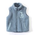 thumbnail image 5 of ANINEO Kids Girls Boys Winter Sleeveless Solid Color Zipper Warm Coat Jacket Warm Clothes, 5 of 5