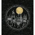 thumbnail image 2 of Harry Potter Hogwarts Line Art Moonrise Men's Black T-Shirt-Small, 2 of 4