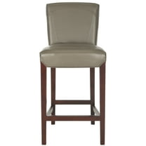 SAFAVIEH Ken Square Mid Back Bar Stool, Clay