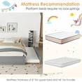 thumbnail image 5 of Bellemave Full Bed with Trundle and Storage, Solid Wood Full Size Platform Bed Frame with Drawers, Space-Saving Full Bed for Teens and Adults (Gray), 5 of 11