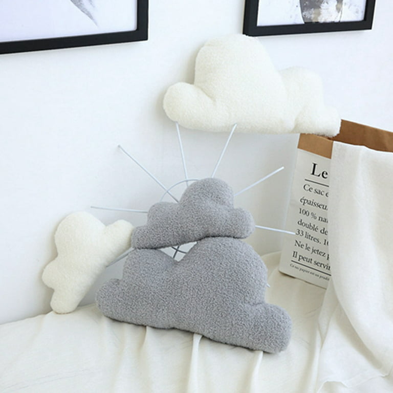 Hesroicy Throw Pillow Nice-looking Full Filling Good Fluff Soft Comfortable  Plush Fluffy Heart Shape Cushion Toy Home Decoration 