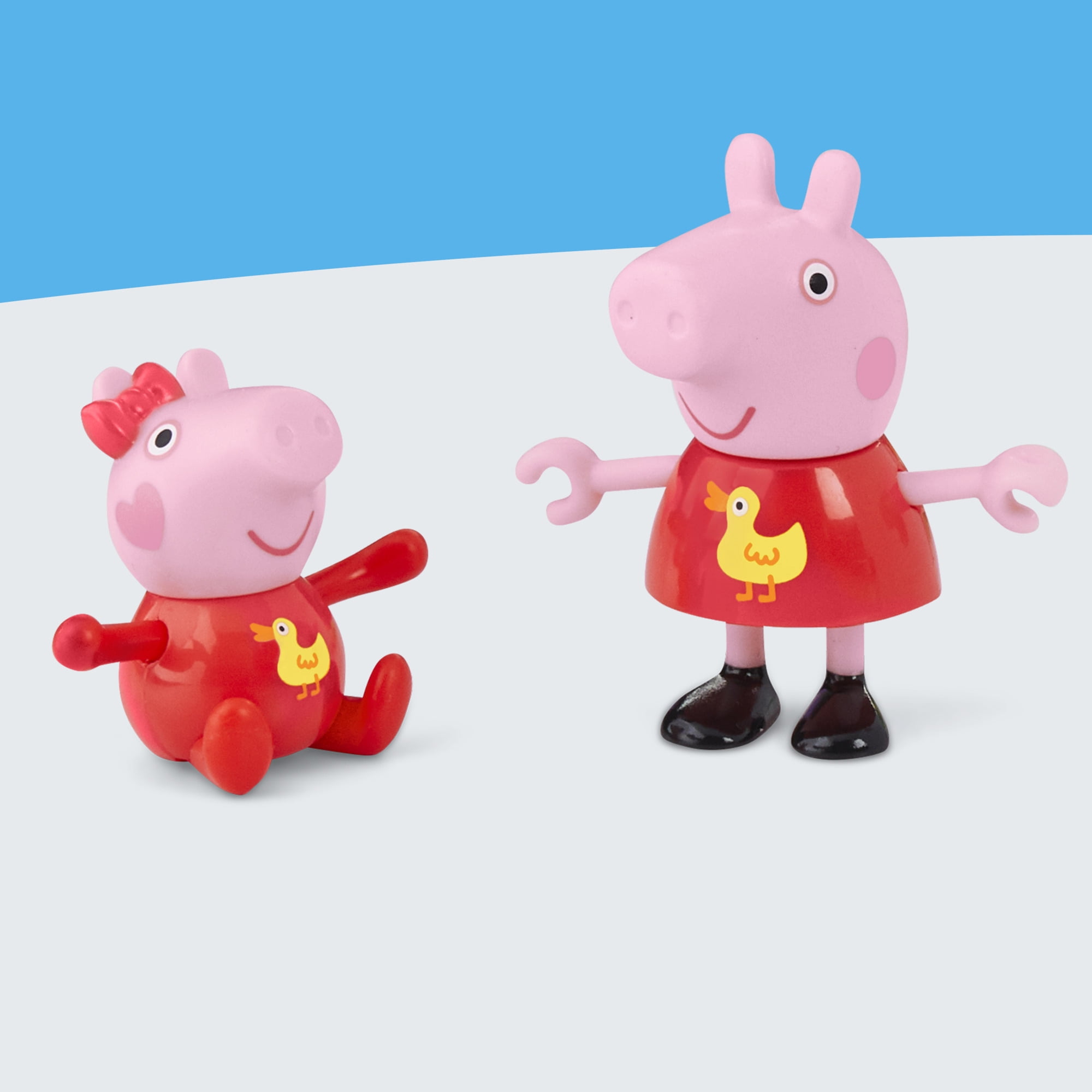 Peppa Pig Toys Peppa and Evie's Park Fun Playset with 2 Figures, Preschool Toys for Kids, 3 and up